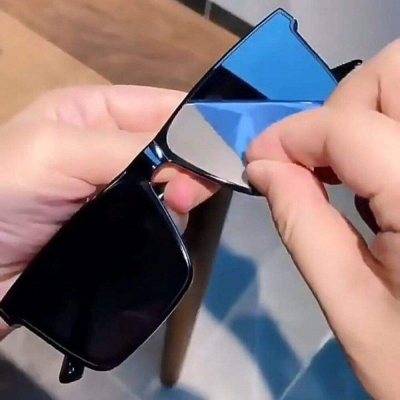 Double Poly Men-Women Trendy Look Stylish Black Sunglass for Summer Outdoor Sunglasses